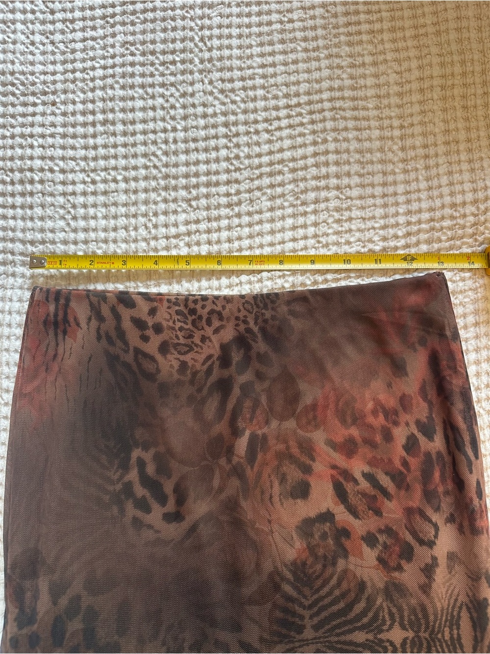 Women's Brown Animal Print Skirt - Picture 5 of 6